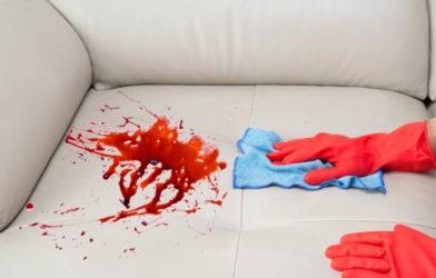 How to remove blood from the couch