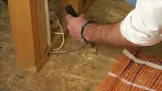electric floor heating installation