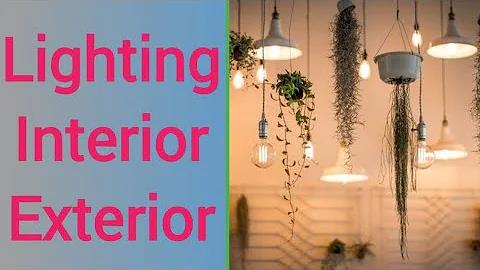 Lighting types and their effect on interior design