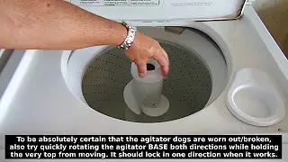 do it yourself Remove Jammed Washing Machine Pulsator