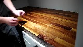 Ways to remove fat from kitchen wood