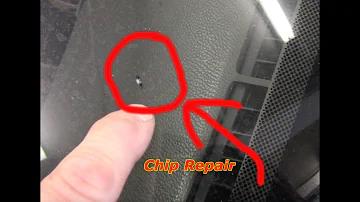 How to detect a chip on the windshield of a car
